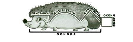 Ёжик разбор слова по составу