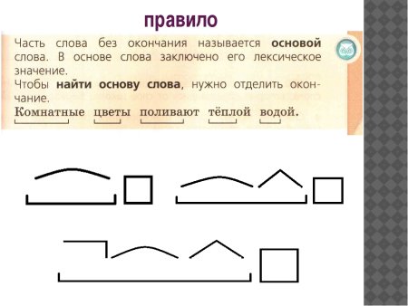 Части слова схема
