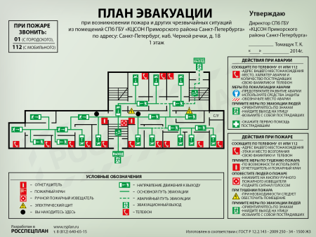 Эвакуационный план больницы №3 СПБ