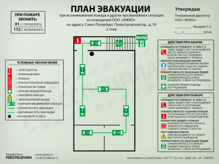 План противопожарной безопасности