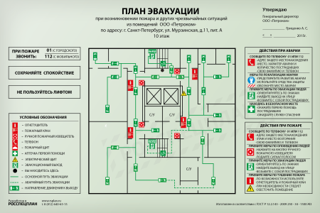 План эвакуации дома