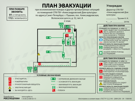 План пожарной эвакуации