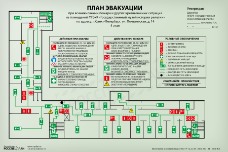 Схема пожарной эвакуации в школе