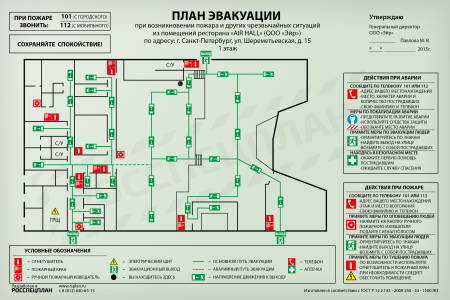 План эвакуации схема