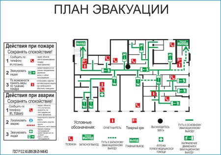 План оповещения и план эвакуации