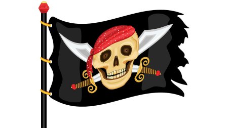 Пиратский флаг для детей