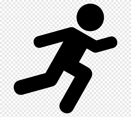 Человечек убегает