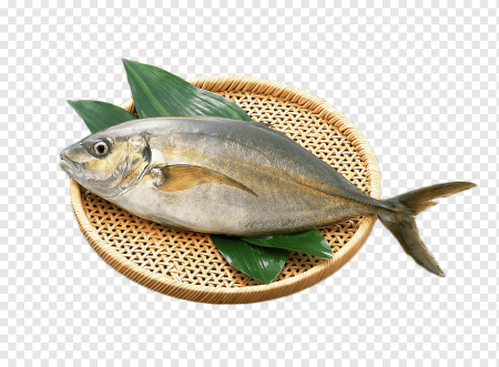 Рыбные продукты на прозрачном фоне