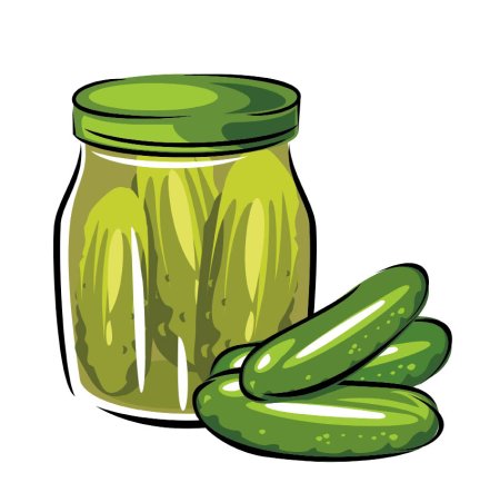 Банка с огурцами