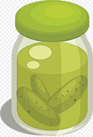 Соленый огурец на прозрачном фоне