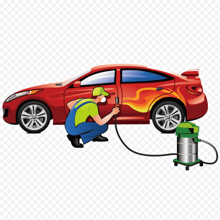 Покраска автомобиля вектор