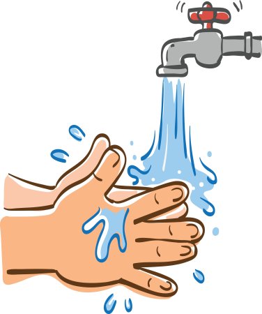 Кран с водой мультяшный