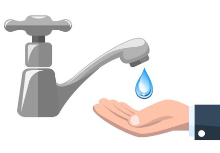 Водопроводный кран вектор