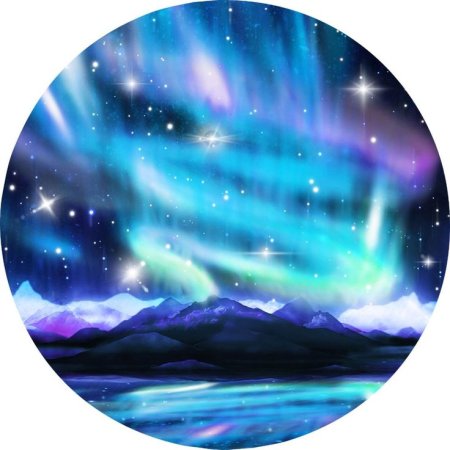 Северное сияние в круге