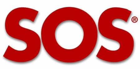 Надпись SOS