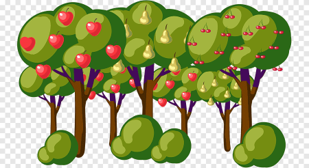 Сад мультяшный