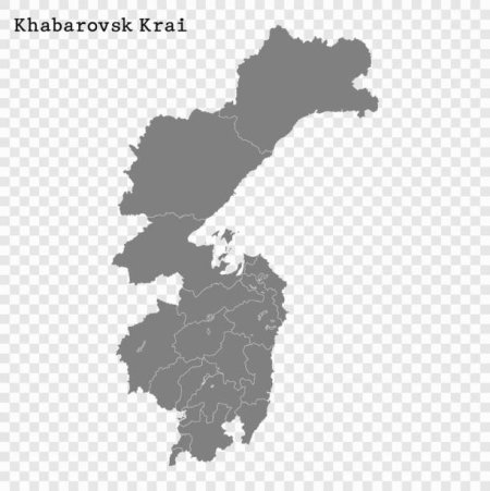 Карта Хабаровского края контур