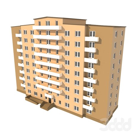 Многоэтажный дом модель