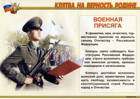 Присяга военнослужащего Российской Федерации