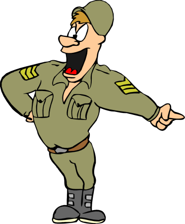 Военный без фона