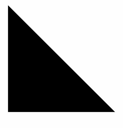 Прямоугольный треугольник без фона
