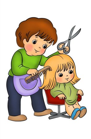 Парикмахер мультяшный