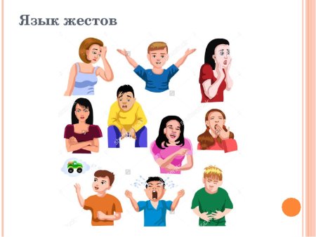 Мимика и жесты для детей