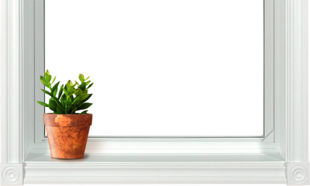 Подоконник на прозрачном фоне