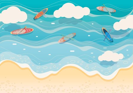 Векторная иллюстрация море