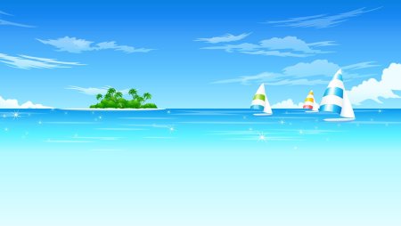 Фон море мультяшный