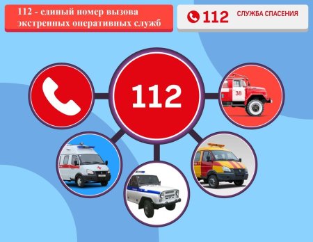 Единый номер службы спасения 112
