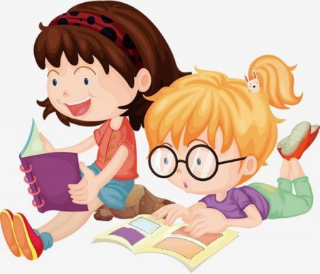Дети с книгой клипарт