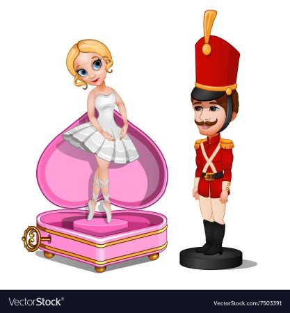Игрушечный солдатик и балерина