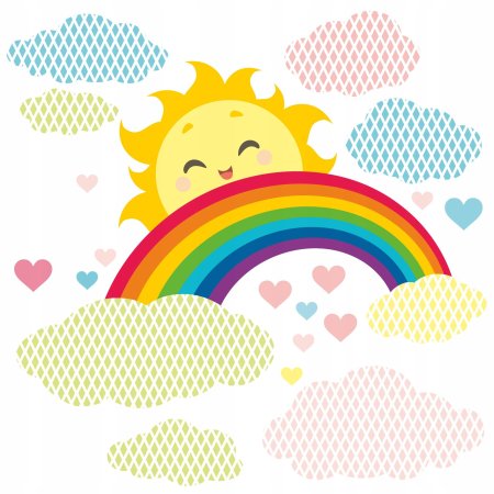 Солнышко с радугой