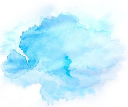 Акварель голубой