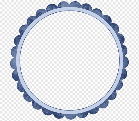 Синяя круглая рамка