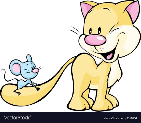 Кошка с мышкой клипарт (45 фото)