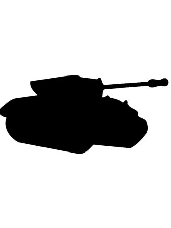 Танк т-34 силуэт