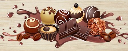 Баннер шоколадные конфеты