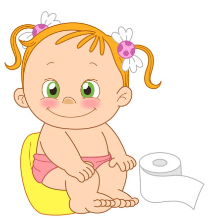 Дети на горшках мультяшные