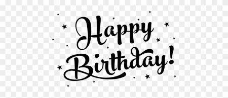 Happy Birthday надпись красивая
