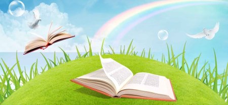 Дети с книжками мультяшка