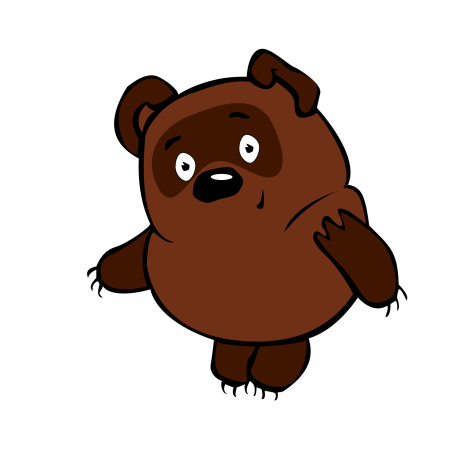 Винни пух Советский векторный