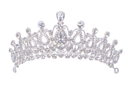 Diamond Silver Tiara Crown