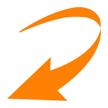 Красивая изогнутая стрелка