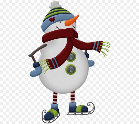 Снеговик на коньках клипарт (40 фото)