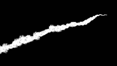 Дымовой след от ракеты