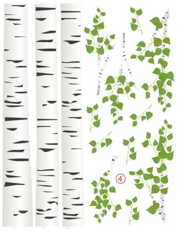 Стилизованные березы