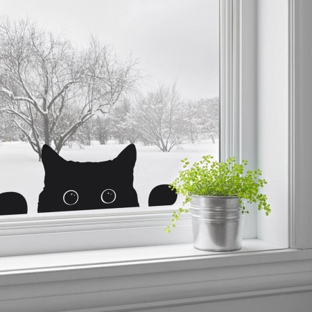 Кошка на окне клипарт (38 фото)