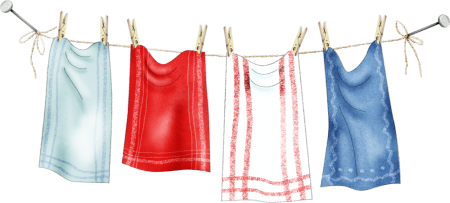 Полотенце на веревке